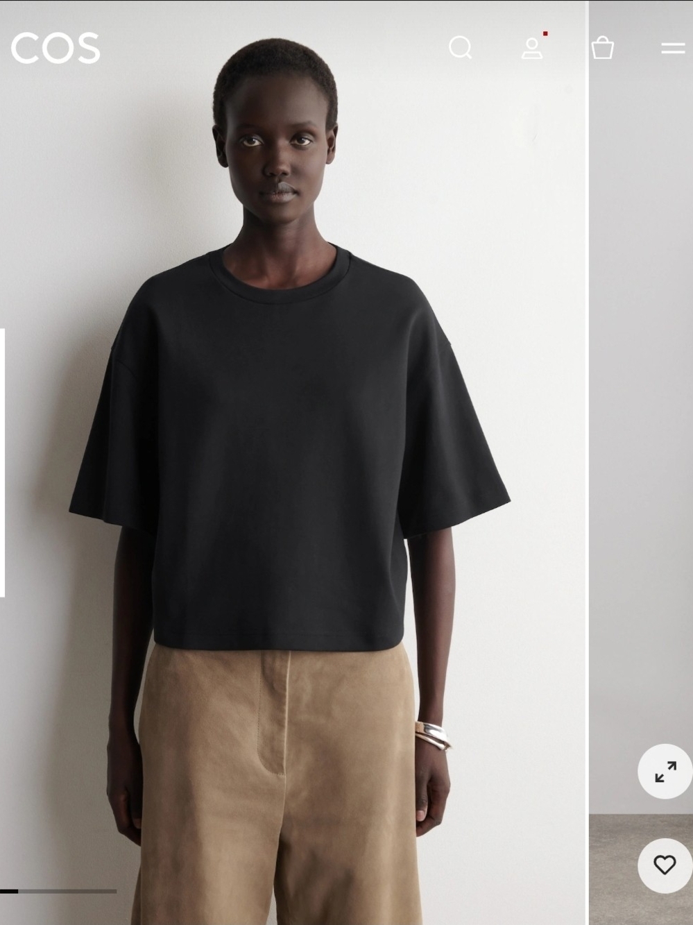 COS Oversized Boxy Cotton T-shirt